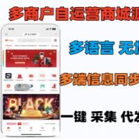 运营级多商户多语言商城系统源码支持一键铺货采集多语言外贸商城开源可定制支持PC小程